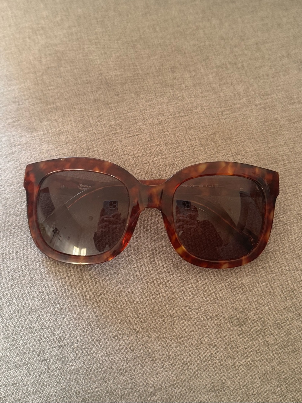 Vivienne Westwood Tortoiseshell Square Frame Women's Sunglasses - Brown